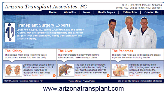 Arizona Transplant Associates provide kidney transplant, liver transplant, and vascular surgery in Phoenix, AZ.